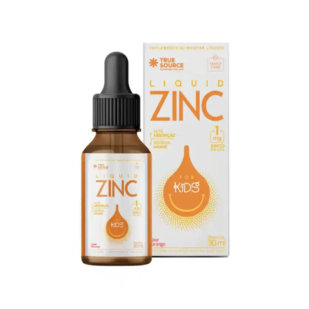 True Source Liquid Zinc For Kids Morango (30ml)